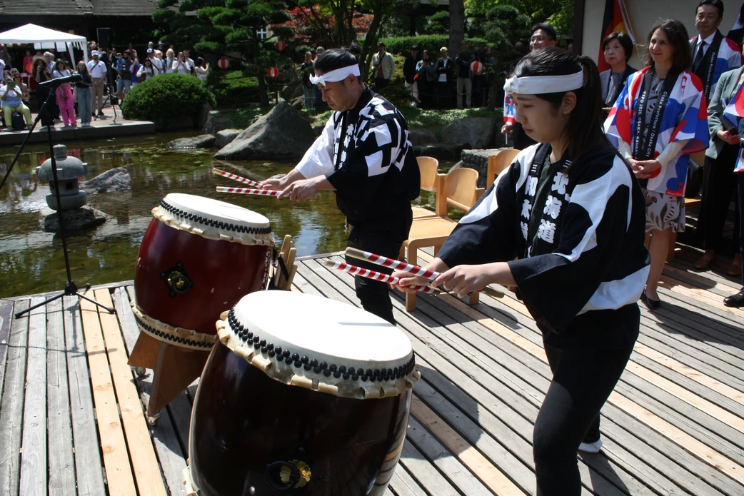 Taiko-Trommeln bei der Eröffnungsfeier